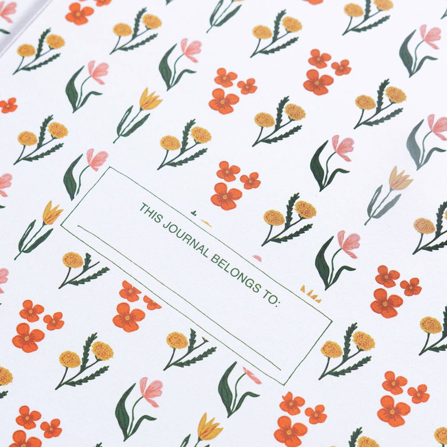 Floral Embroidered Journal