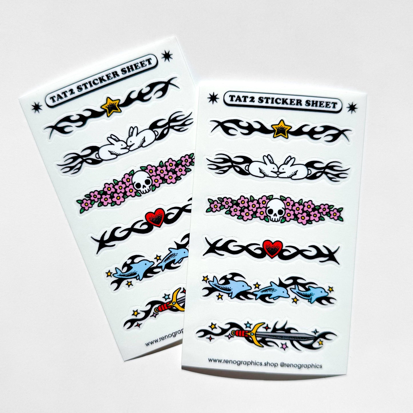 Tattoo Sticker Sheet