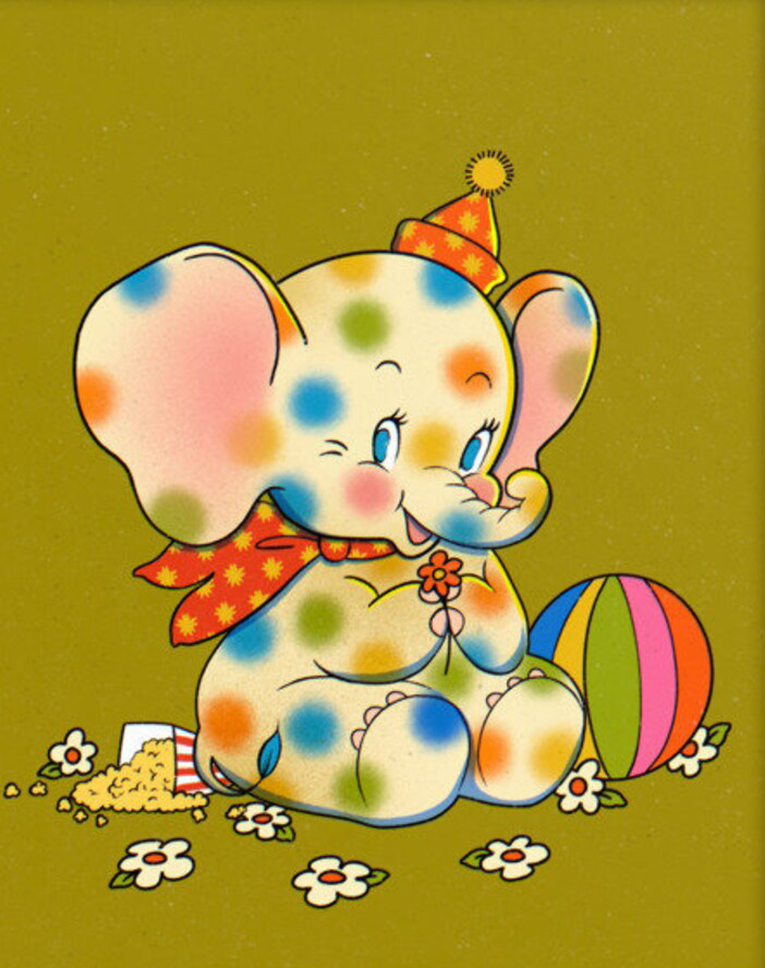 Circus Elephant print