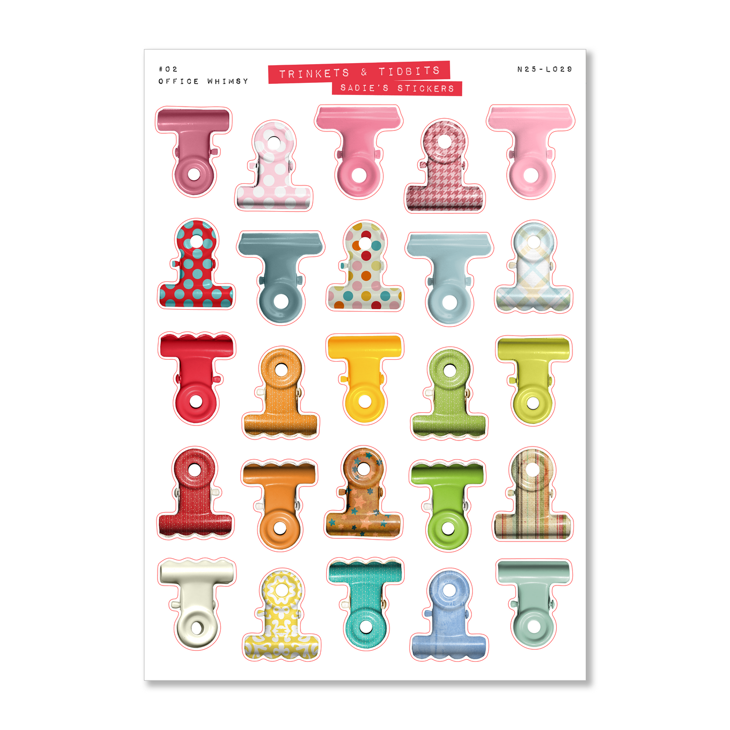 Office Whimsy Sticker Sheet