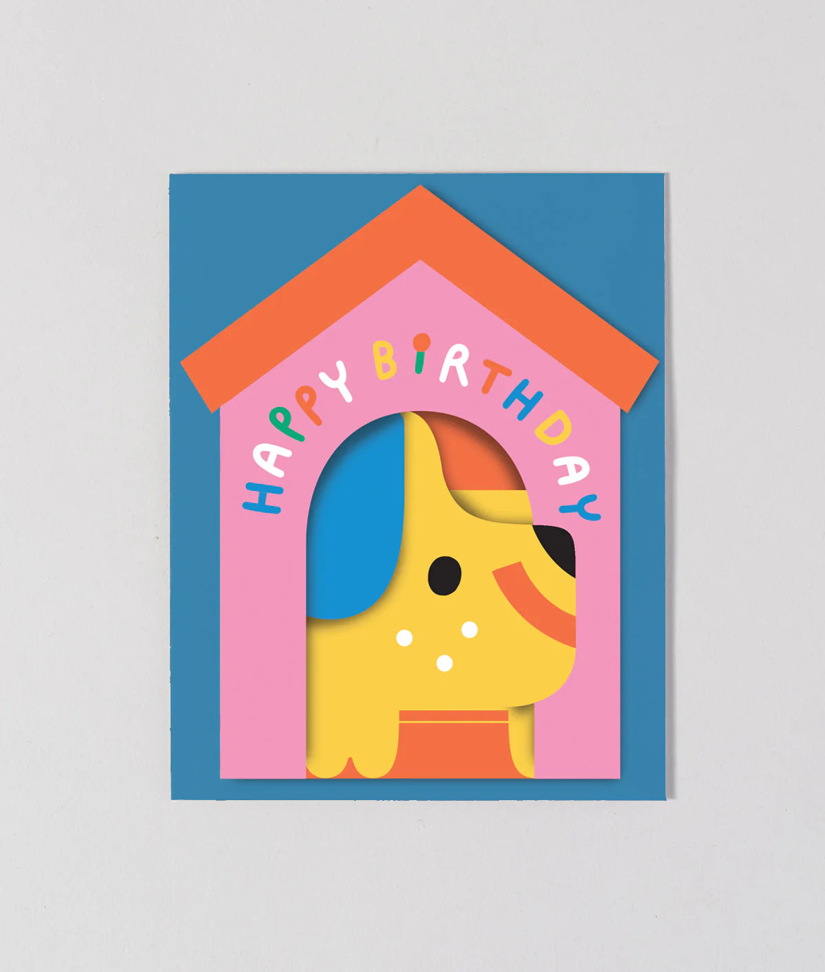 Dog in House Fold Out card