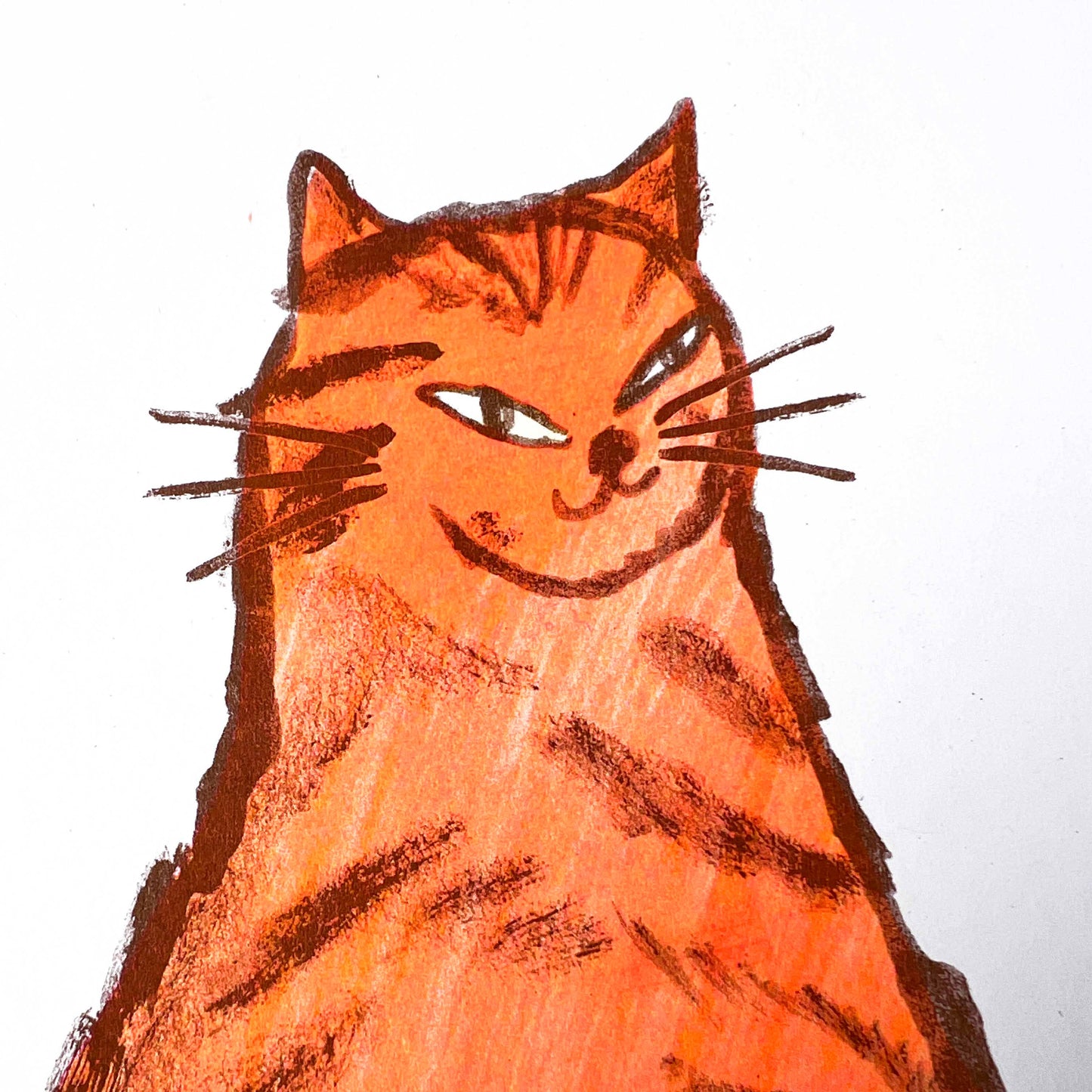 Orange Cat print