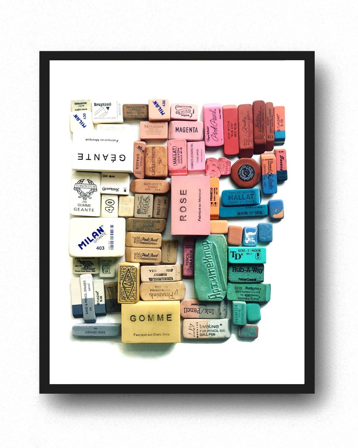 Eraser Arrangement No. 1 print