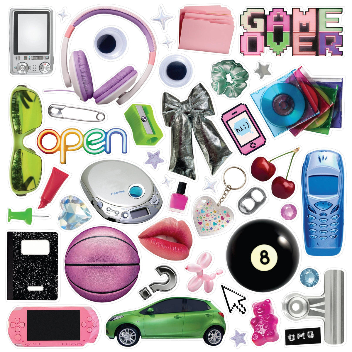 Y2K Real-Life Sticker Sheets