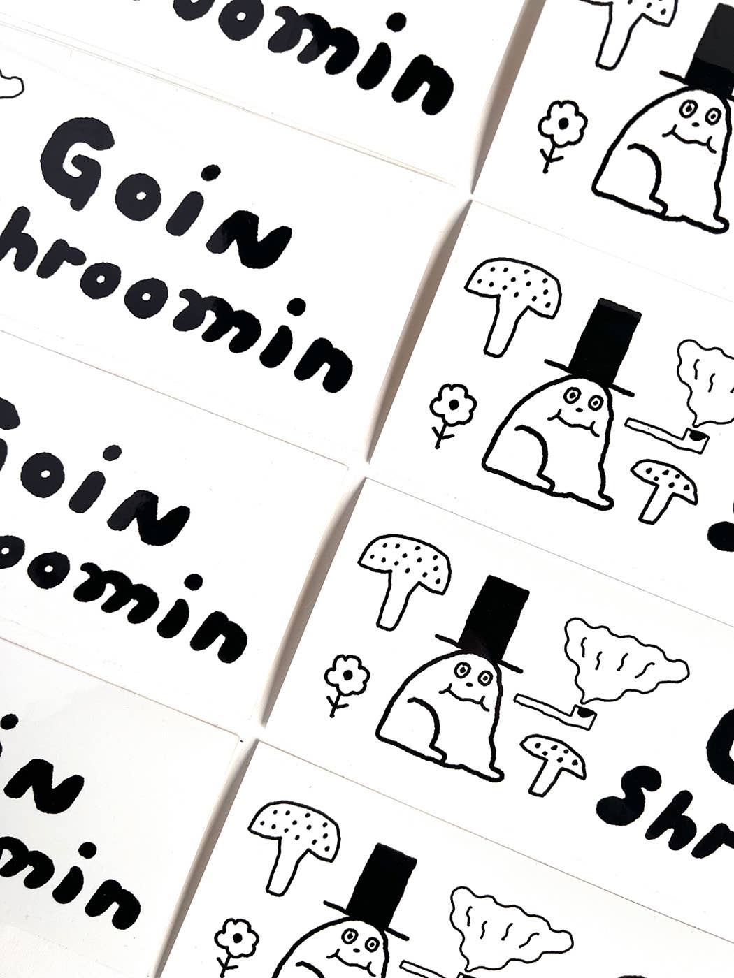 Goin Shroomin' bumper sticker