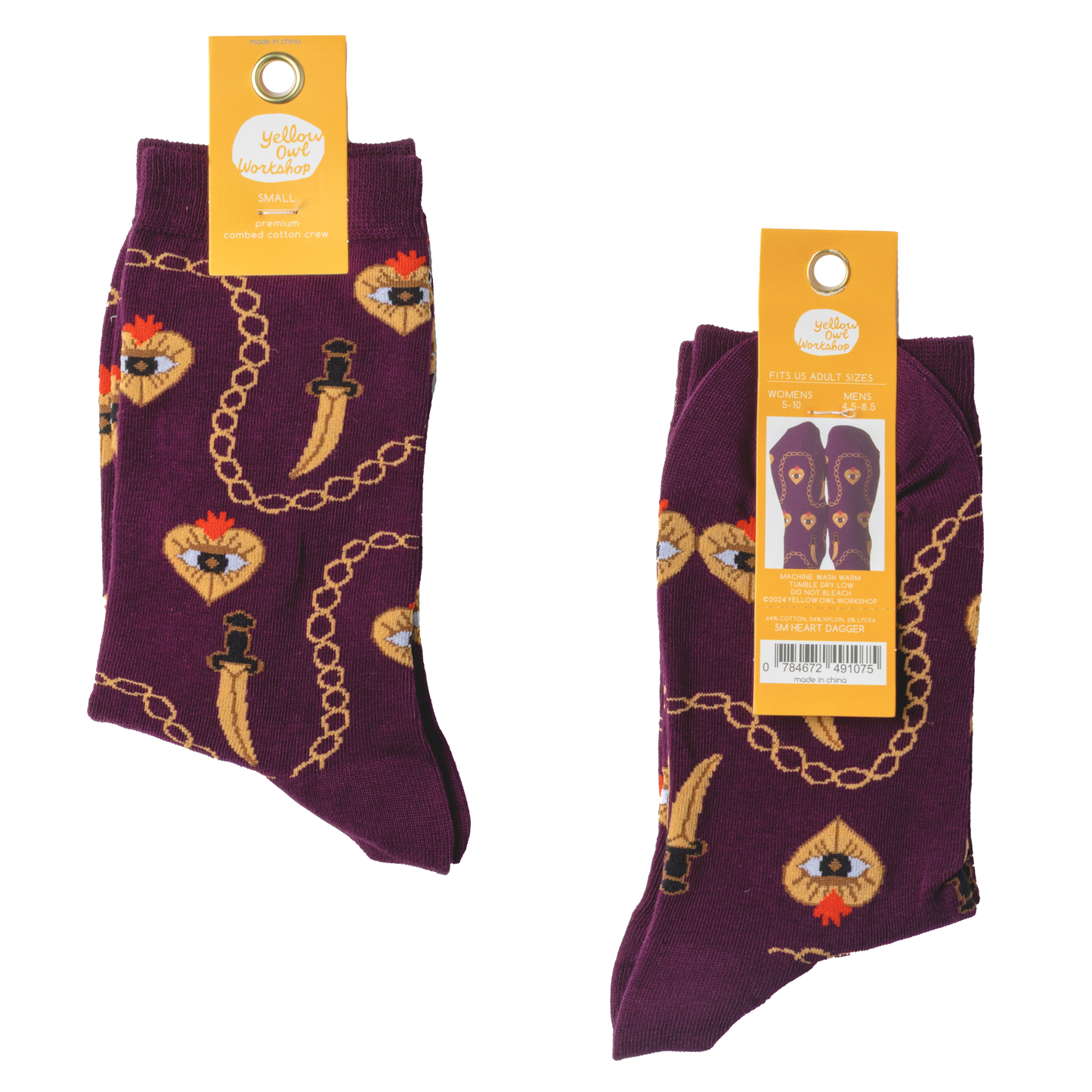 Heart & Dagger Small Crew Socks