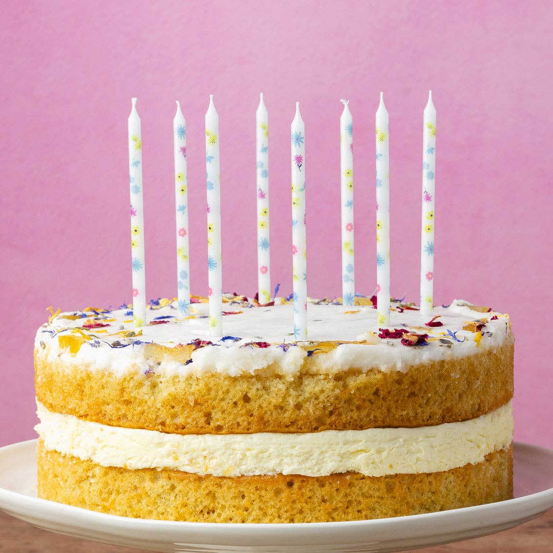 Pastel Floral Birthday Candles