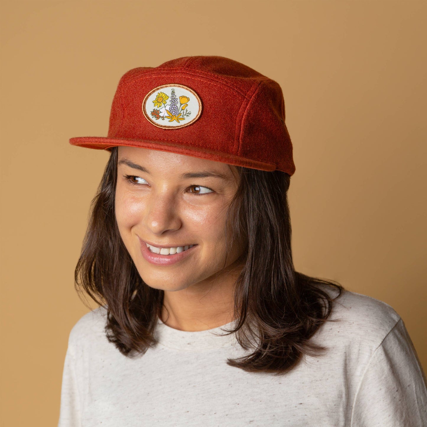 Rust Wild Flowers Hat