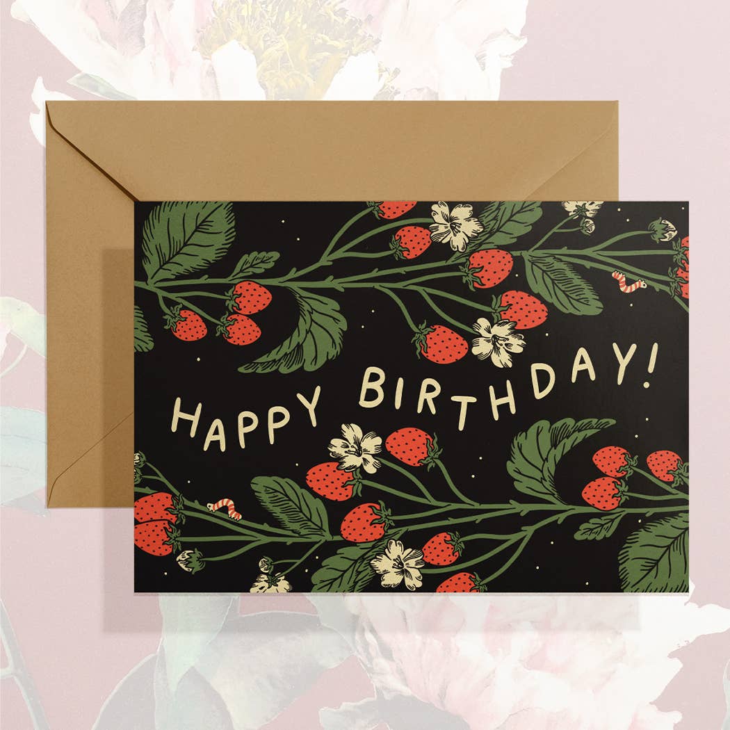 Birthday Strawberries card