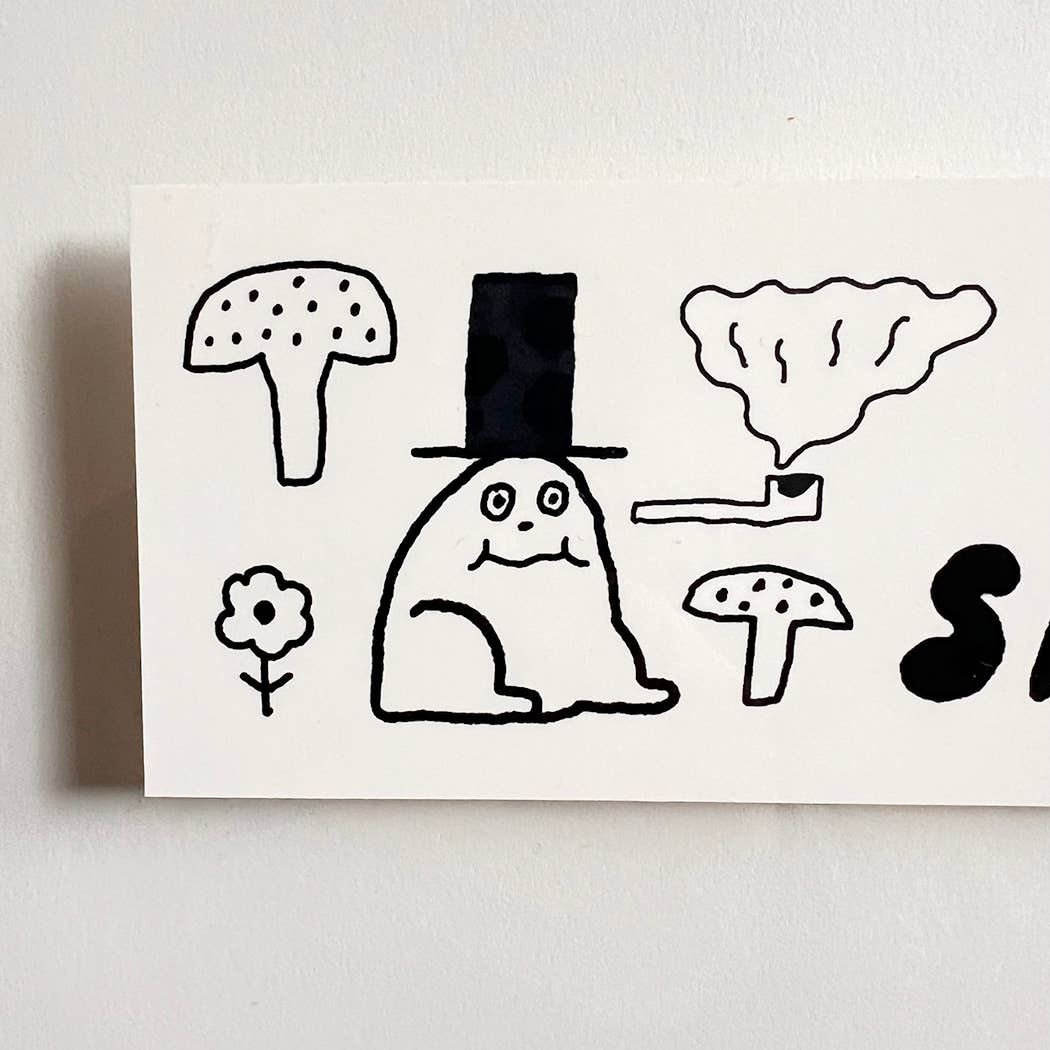 Goin Shroomin' bumper sticker