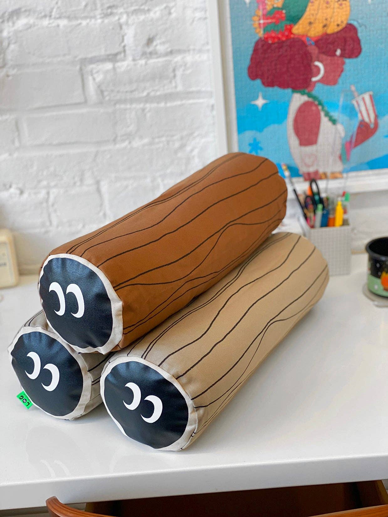 Log Throw Pillow