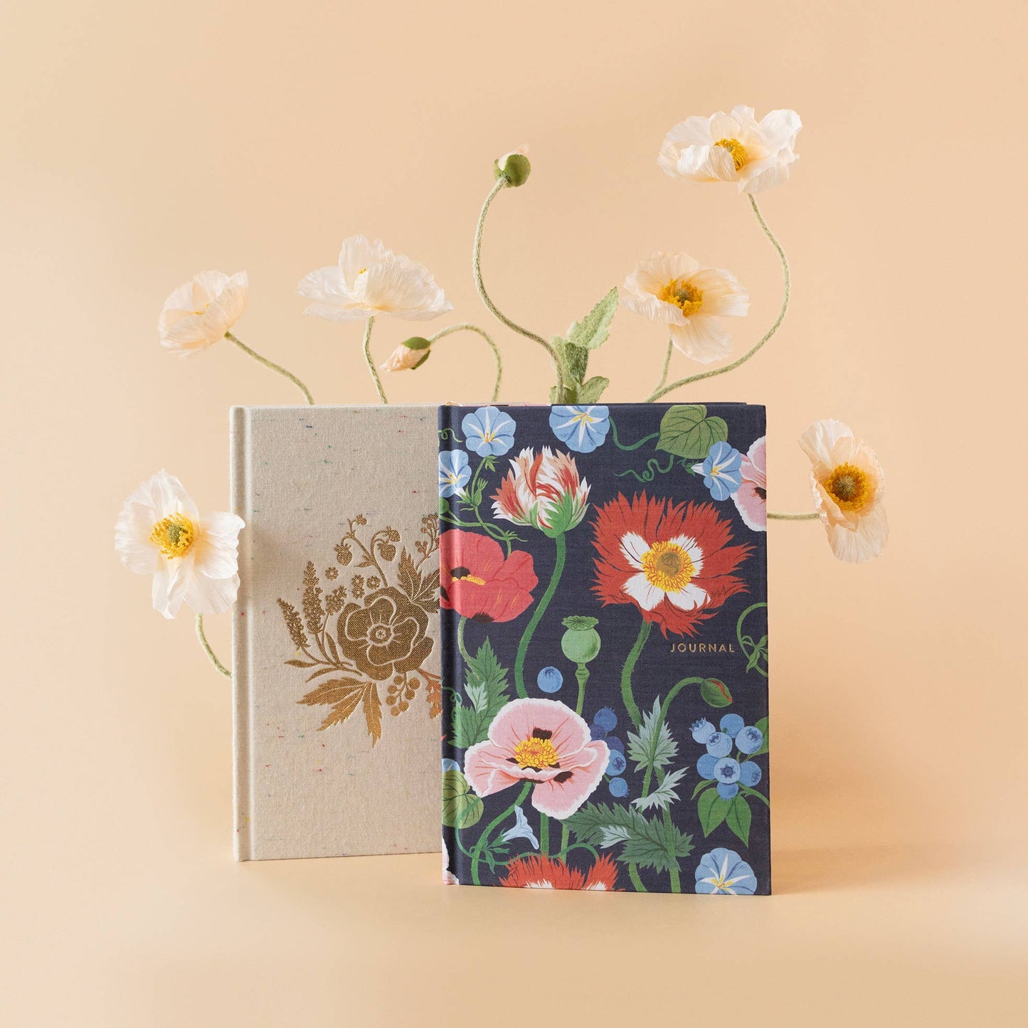 Poppy Garden Linen Bound Journal