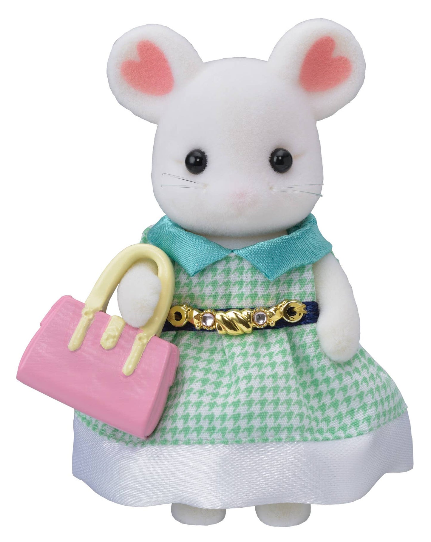 White Mouse in Satin Dress
