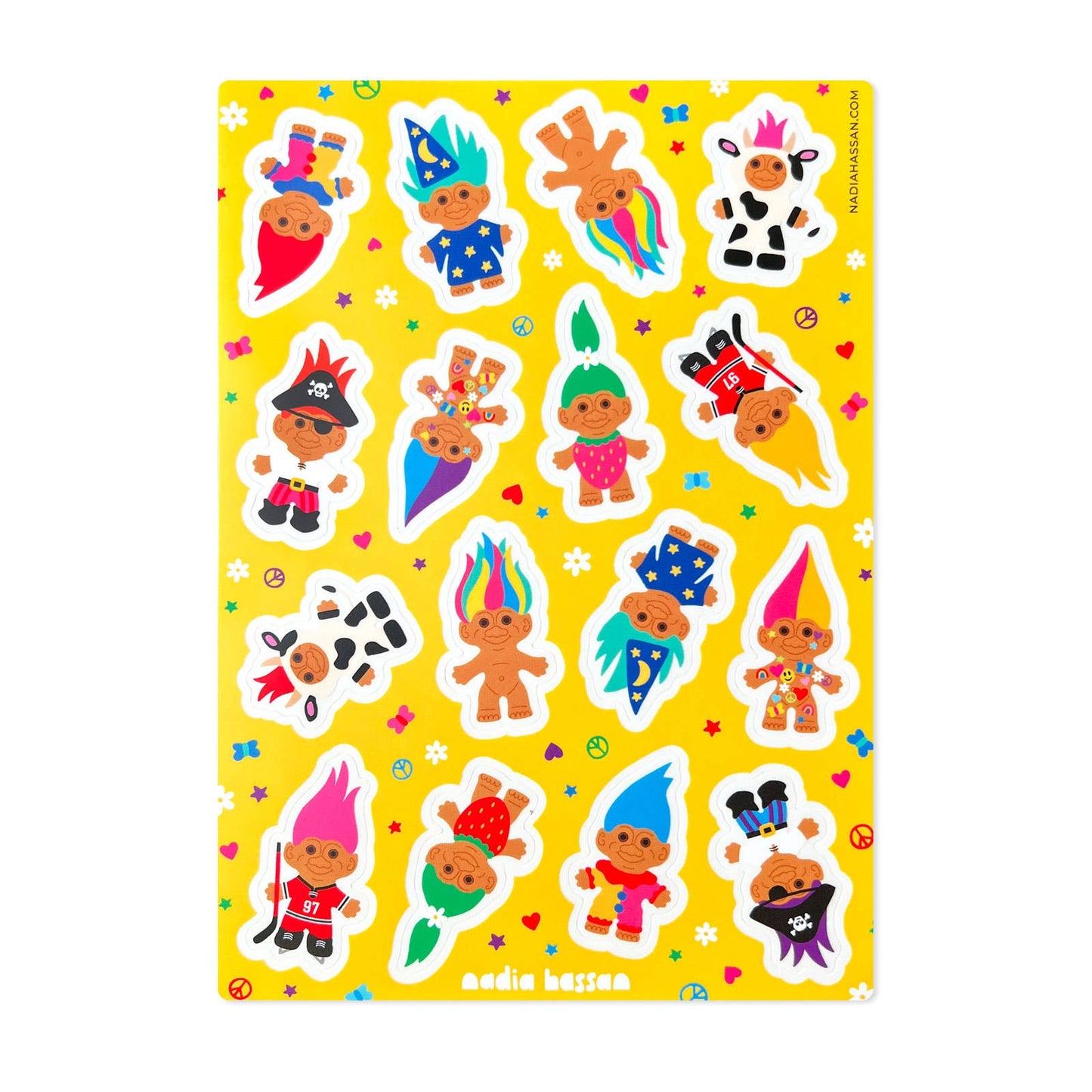 Treasure Trolls Sticker Sheet