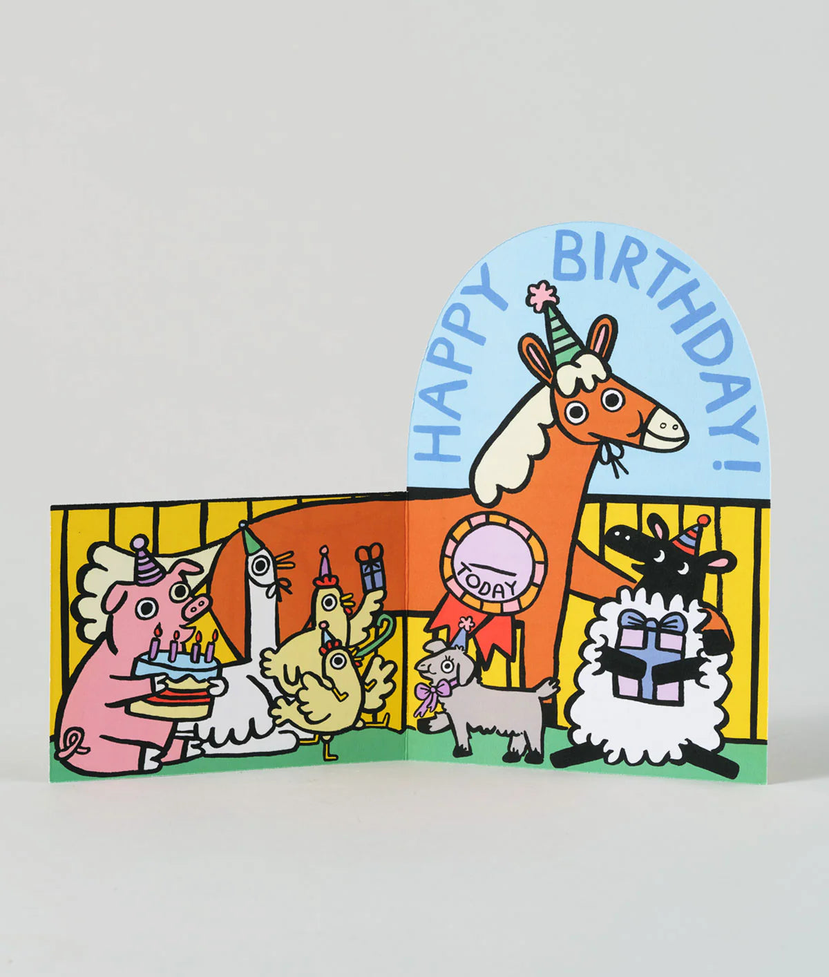 Farmyard Birthday card