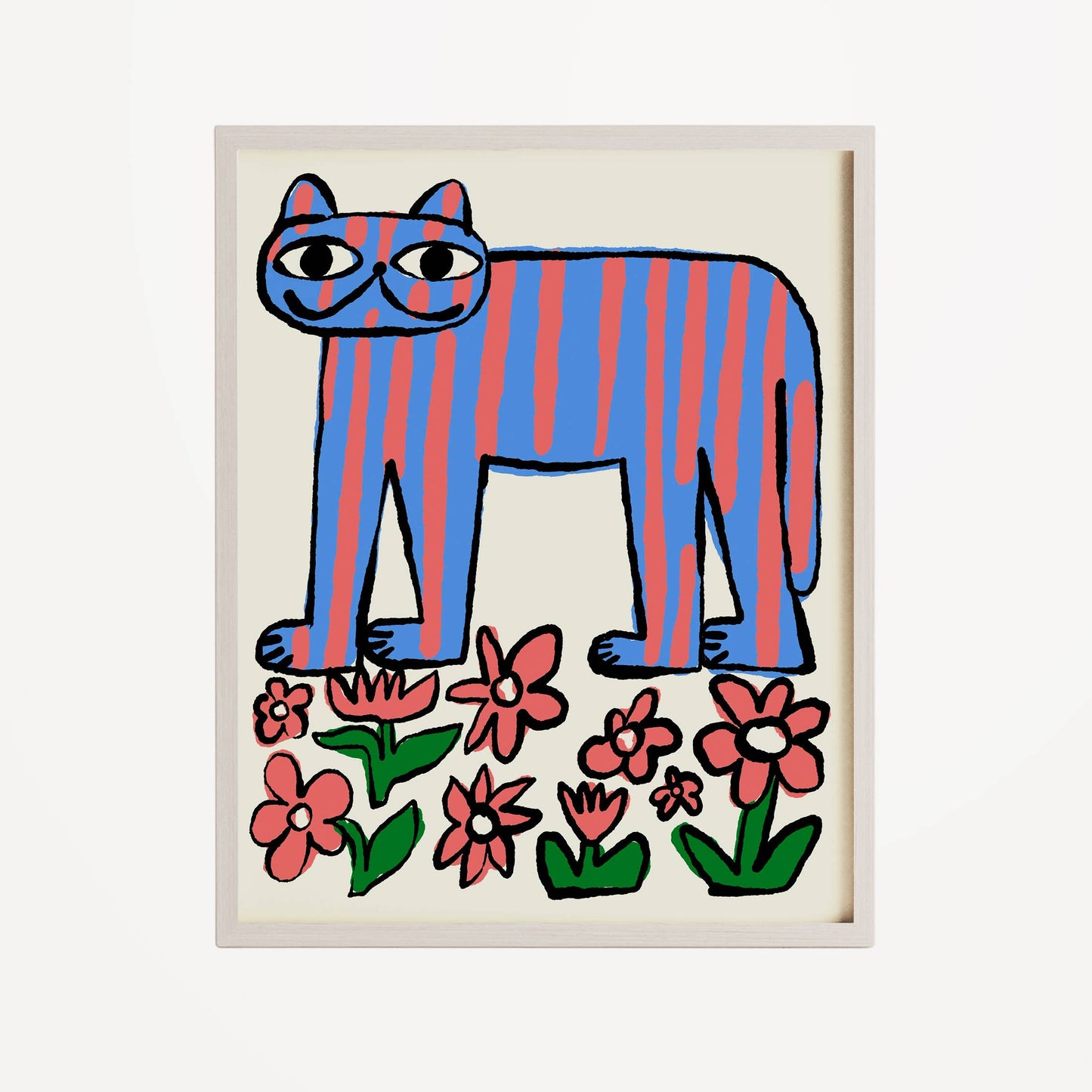 Color Me Striped Cat print