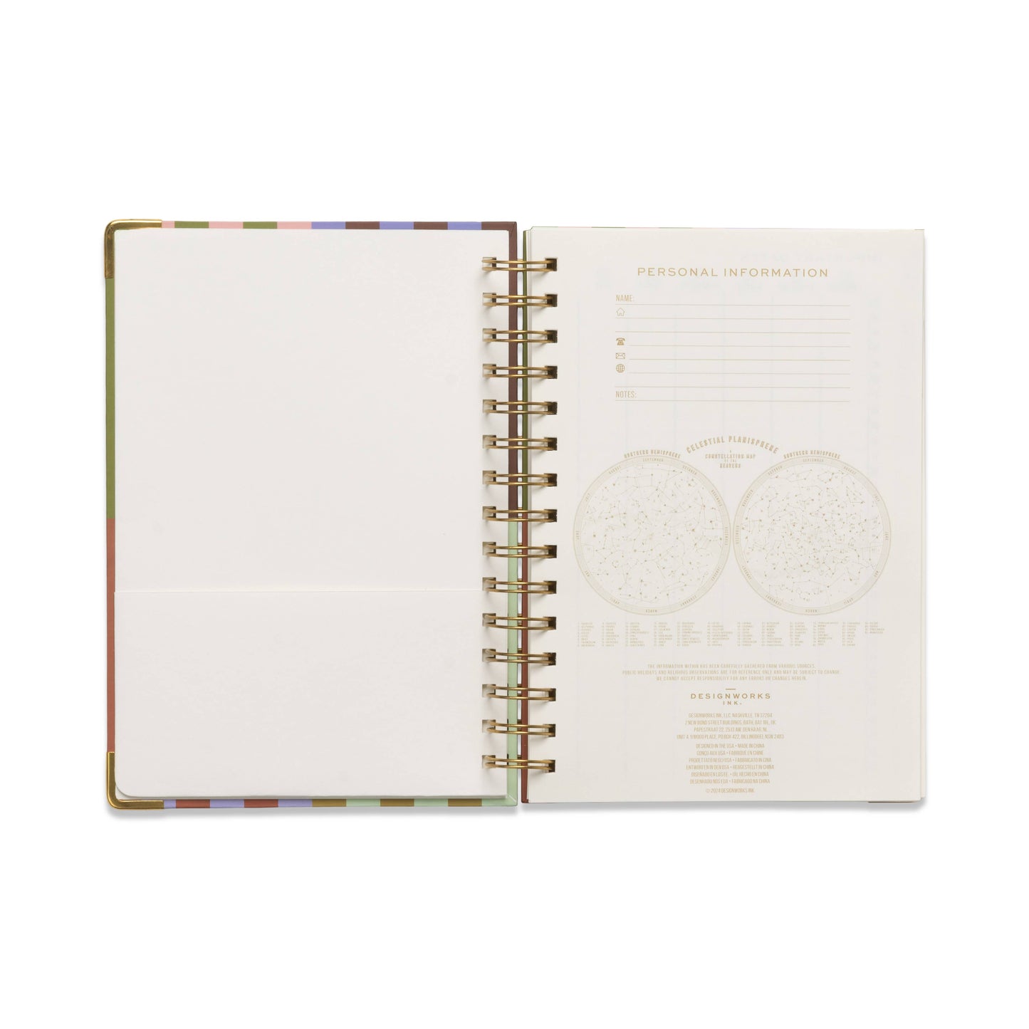 Bold Stripe Undated 13 Mo Perpetual Planner