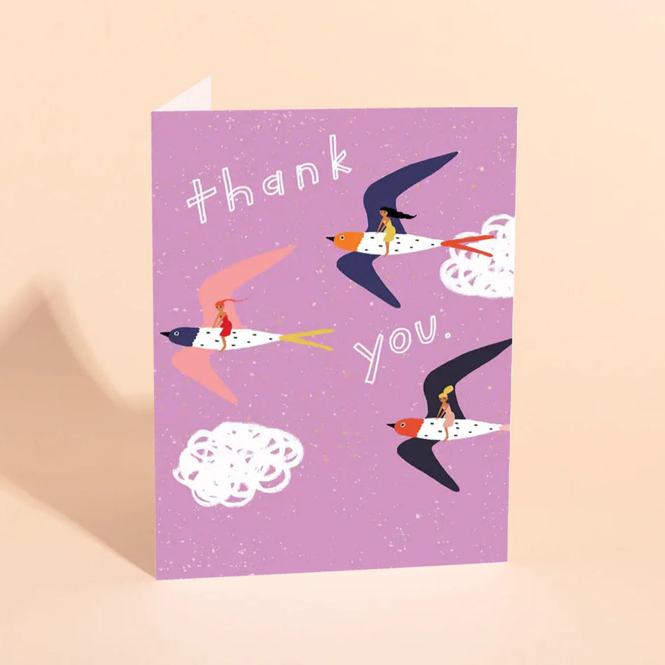Flying High Thank You card