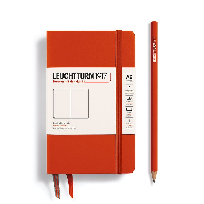 Leuchtturm A6 Hardcover Notebook: Plain Pages