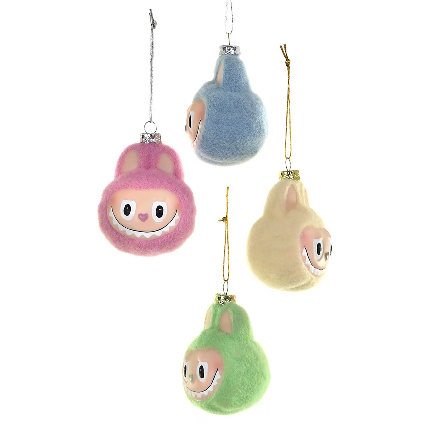 Fuzzy Monster Face Ornament