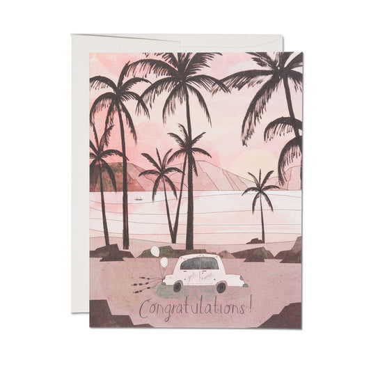 Congrats Getaway Car card
