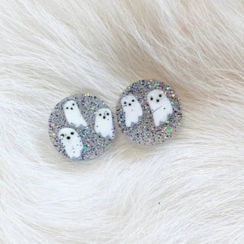Ghost Post Earrings