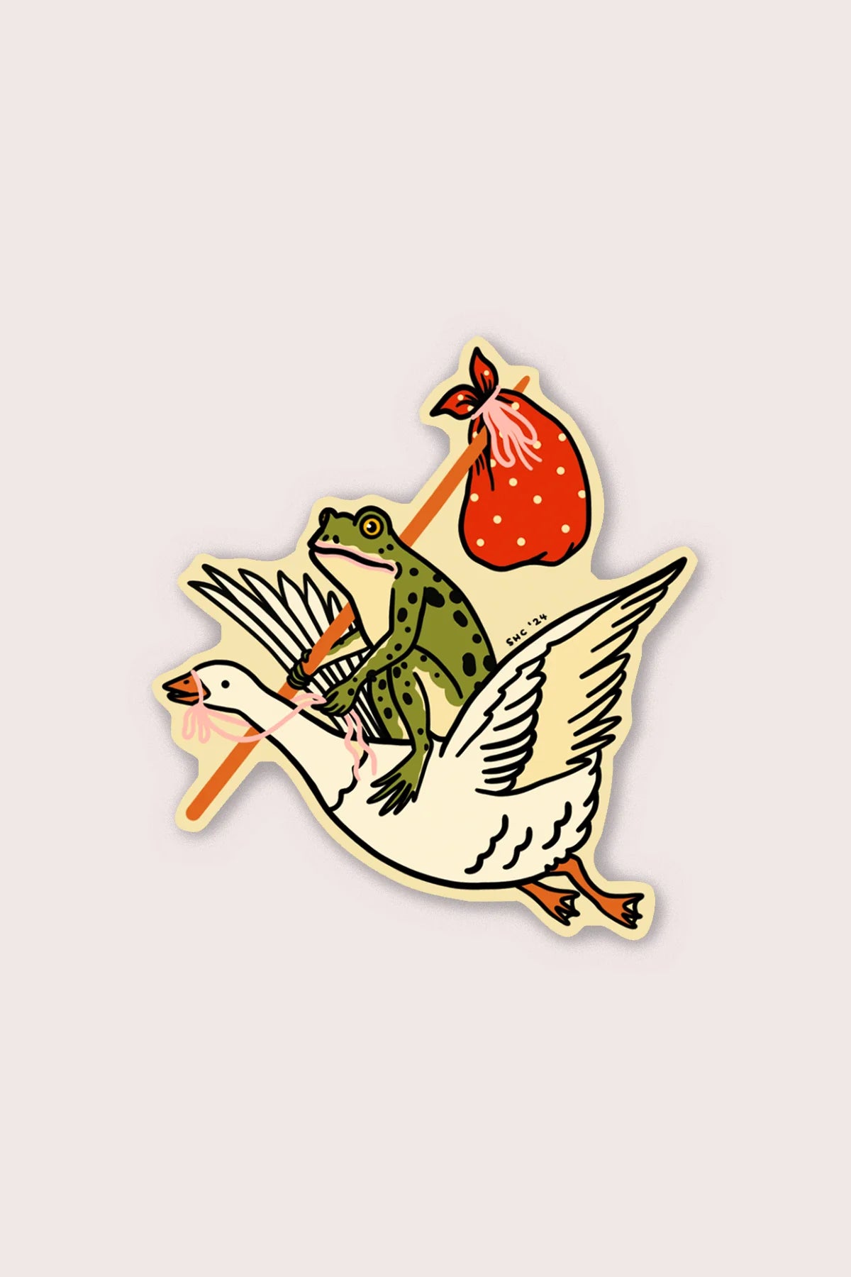 Goose Ride Sticker