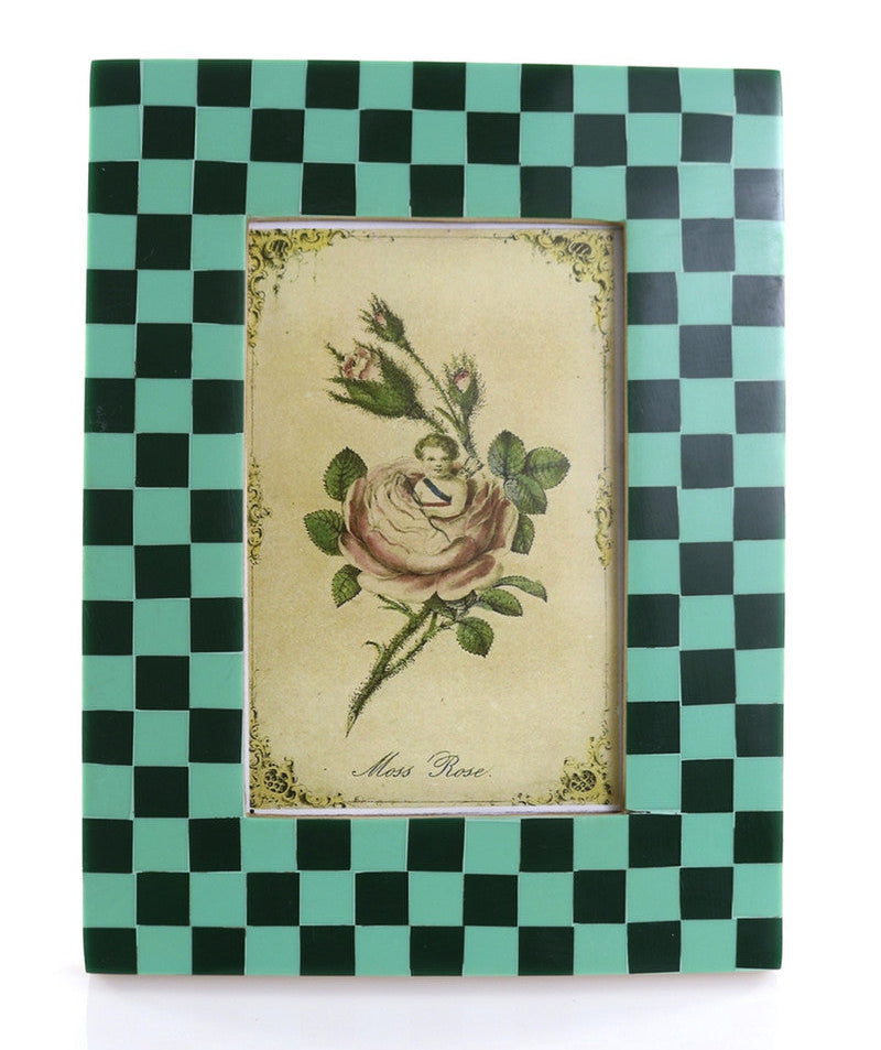 Green Checker Picture Frame