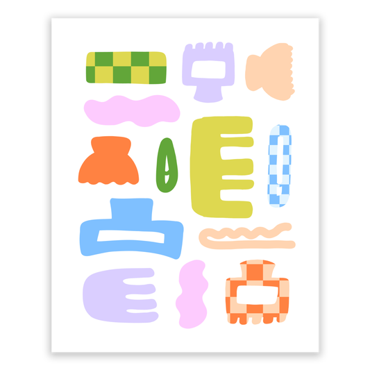 Hair Clips and Claws print