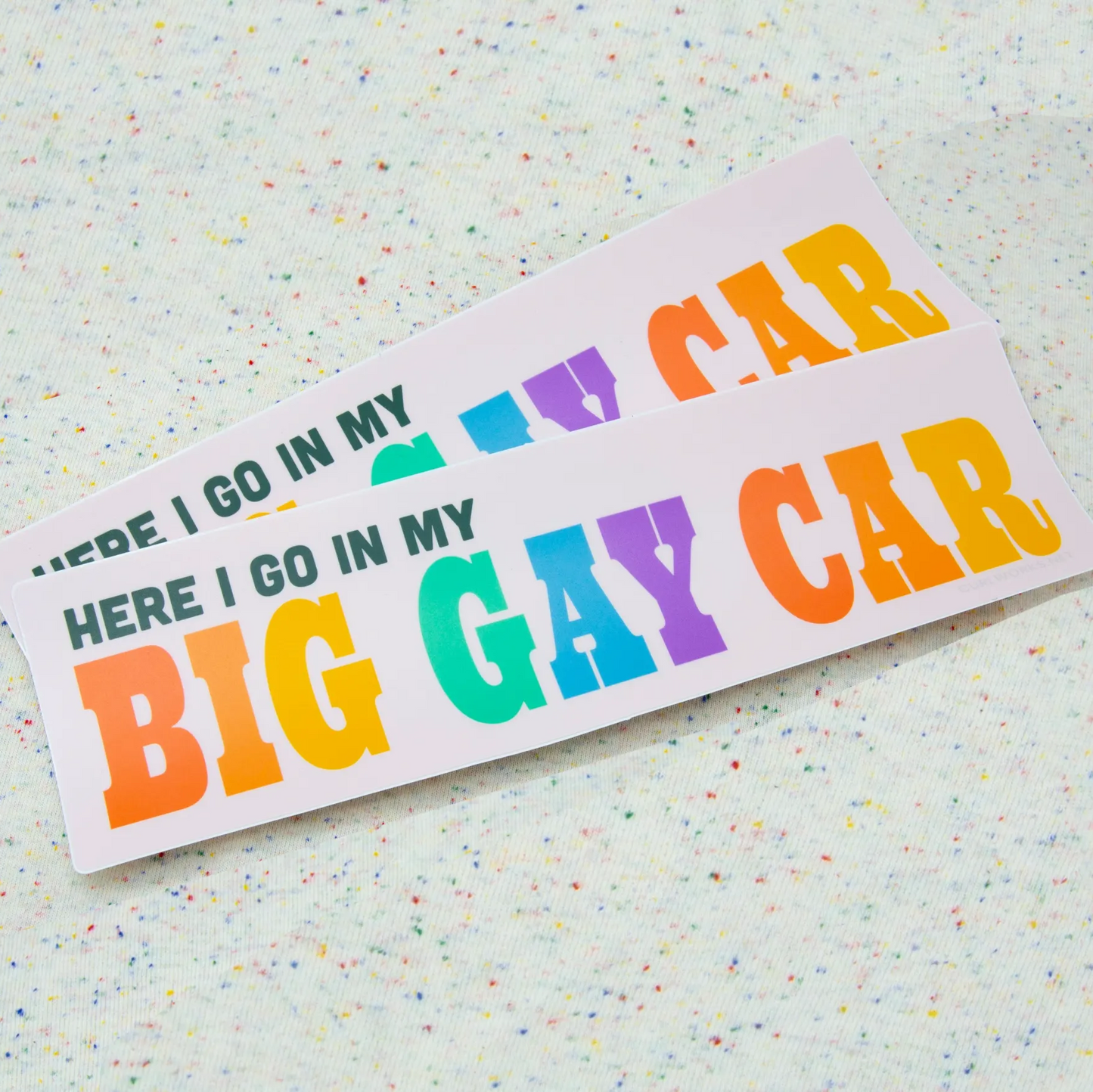 BIG GAY CAR Bumper Sticker