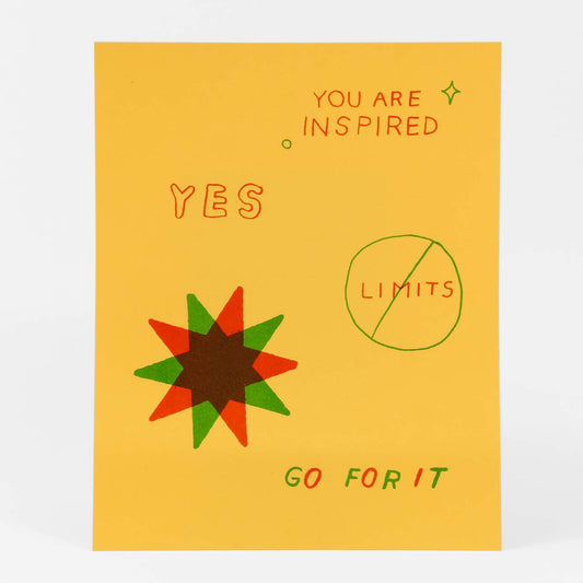 No Limits! You are Inspired! print