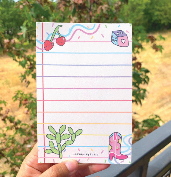 Howdy Rainbow Memopad