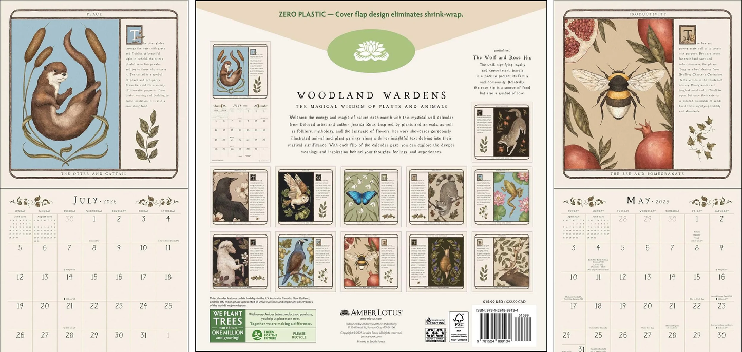 2026 Woodland Wardens Calendar