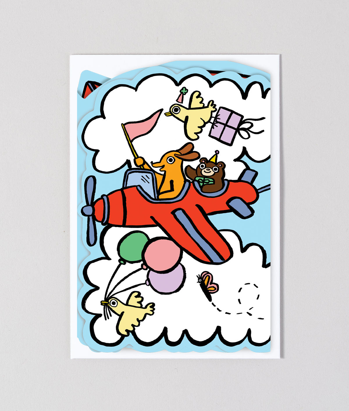 Sky Parade Birthday Fold Out card