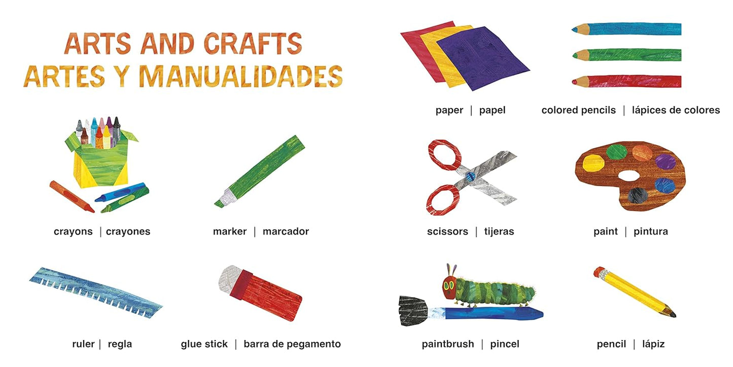 The Very Hungry Caterpillar's 100 First Words Primeras Palabras a Bilingual Book