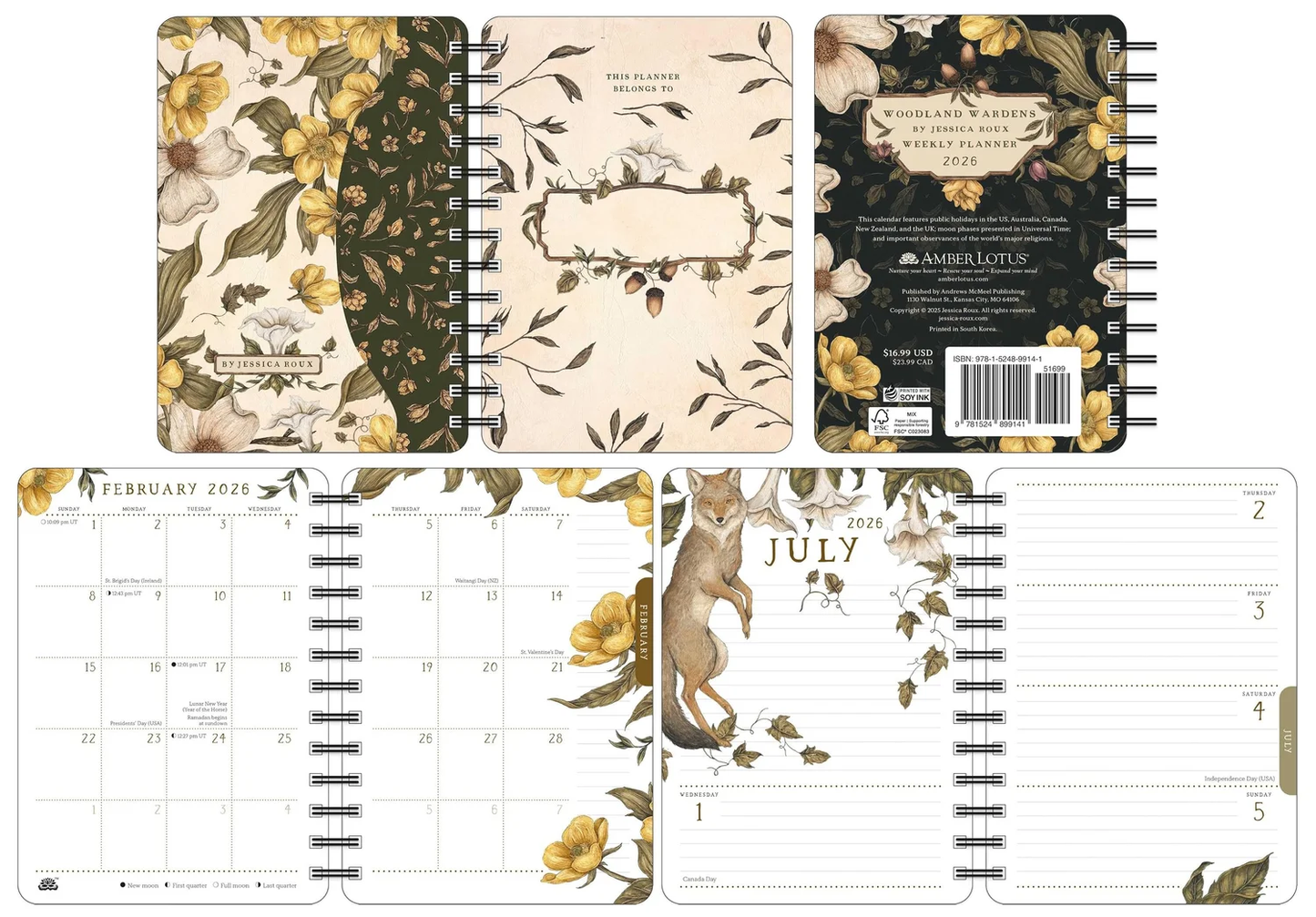2026 Woodland Wardens Weekly Planner