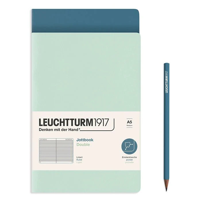 Leuchtturm Medium Double Jottbook: Plain