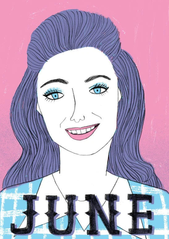 June Carter Cash print