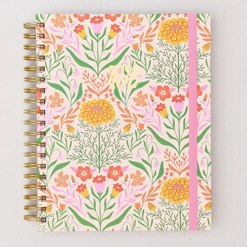 Ban.do White Floral Large 17-Month Planner