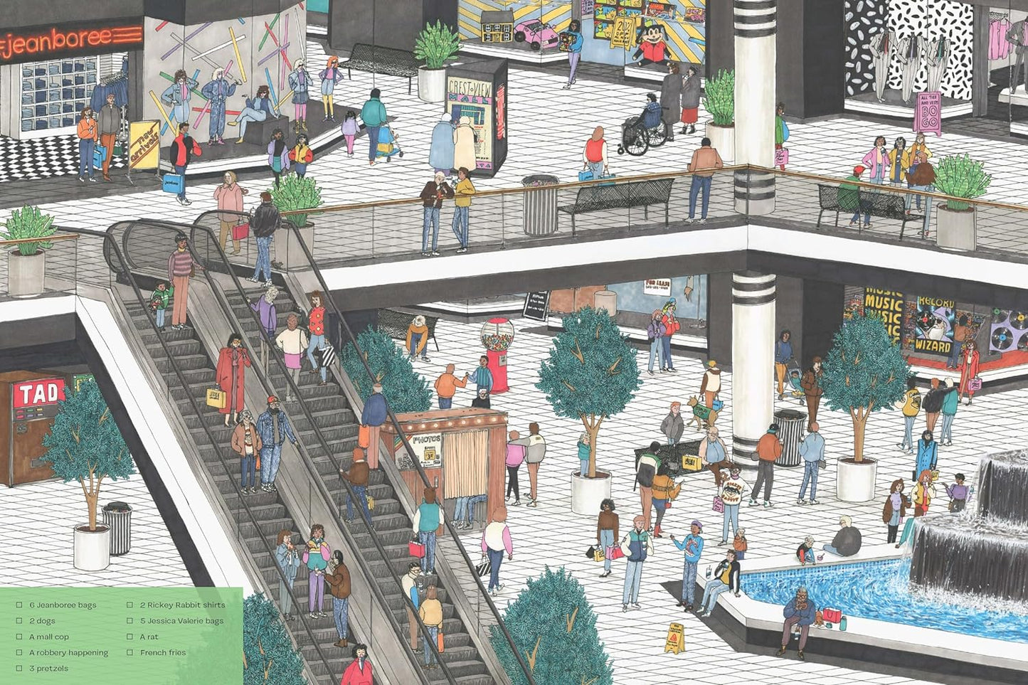 Let's Go to the Mall: An ’80s Seek-and-Find