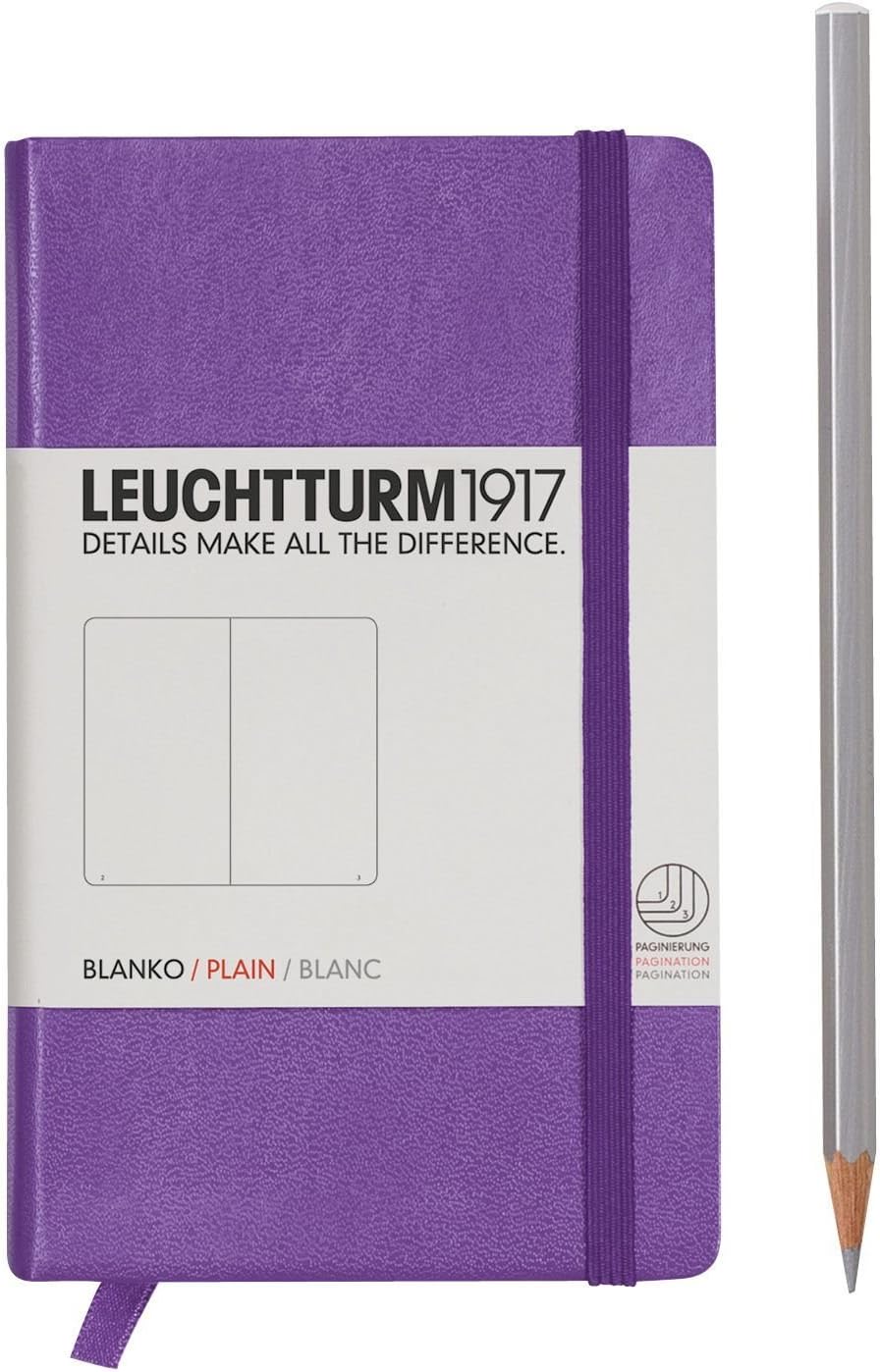 Leuchtturm A6 Hardcover Notebook: Plain Pages