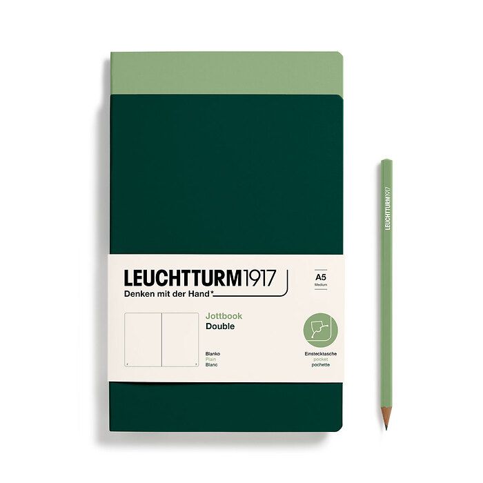 Leuchtturm Medium Double Jottbook: Plain