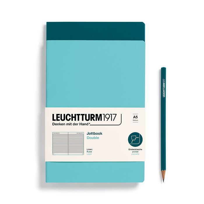 Leuchtturm Medium Double Jottbook: Ruled