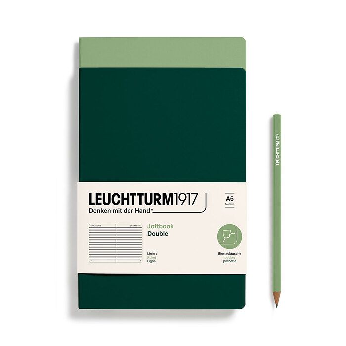 Leuchtturm Medium Double Jottbook: Ruled