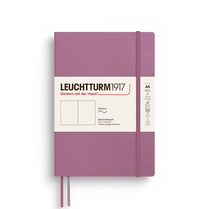 Leuchtturm Medium Softcover Notebook: Plain Pages