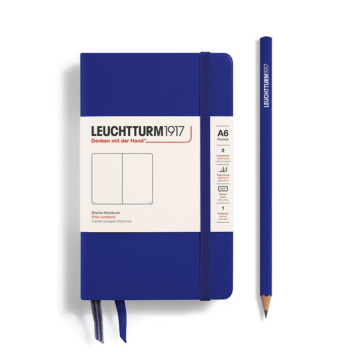 Leuchtturm Pocket Hardcover Notebook: Plain Pages