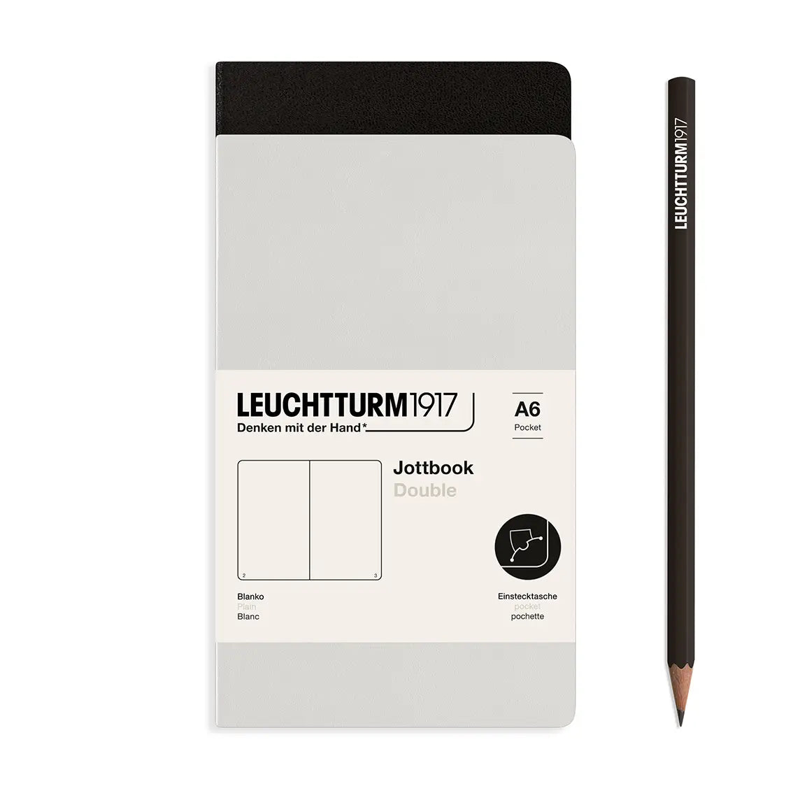 Leuchtturm Pocket Double Jottbook: Plain