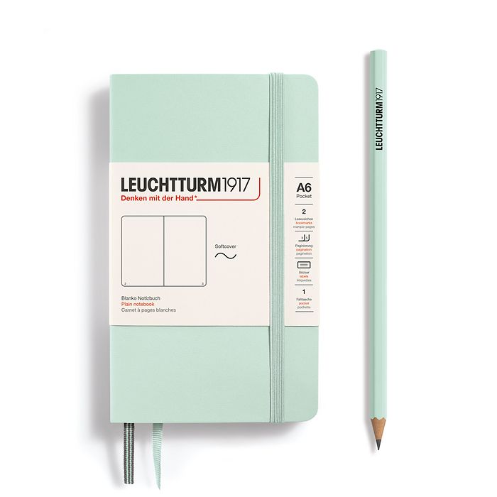 Leuchtturm Pocket Softcover Notebook: Plain Pages