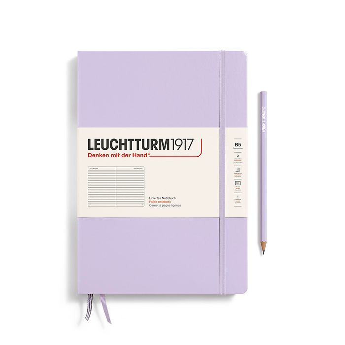 Leuchtturm B5 Composition Hardcover Notebook: Ruled Pages