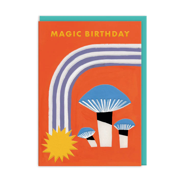 Magic Mushrooms Birthday card